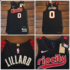 Nike Portland Trail Blazers Lillard City Edition Authentic Jersey